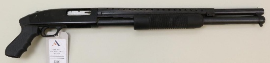 Mossberg 500A pump action shotgun.