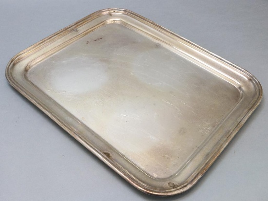 German Silver Plate Serving Tray - WWII Adolf Hitler