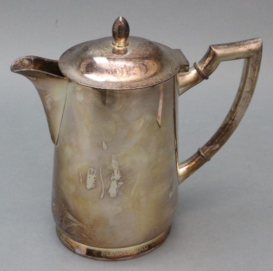 German Silver Plate Coffee Pot - WWII Adolf Hitler