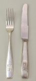 Luncheon Knife and Fork - WWII Adolf Hitler