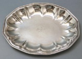 German Silver Plate Fluted Serving Dish - WWII Adolf Hitler