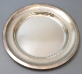 German Silver Plate Dinner Plate - WWII Adolf Hitler