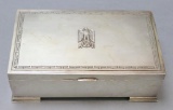 German Sterling Silver Cigarette Box - WWII Adolf Hitler