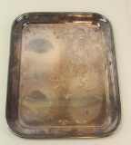 German Silver Plate Serving Tray - WWII Adolf Hitler