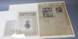 Group of Historic Newspapers