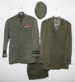 US WW II Navy Aviator Green Dress Uniform