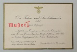 German WWII Hitler Invitation-Proof