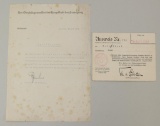 German WWII Temporary Ausweis for Munich