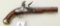 Antique English Dragoon flintlock pistol.