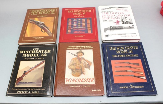 Lot of 6 Winchester Firearms reference books.