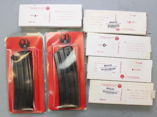 Lot of 7 Ruger Mini-14 magazines.