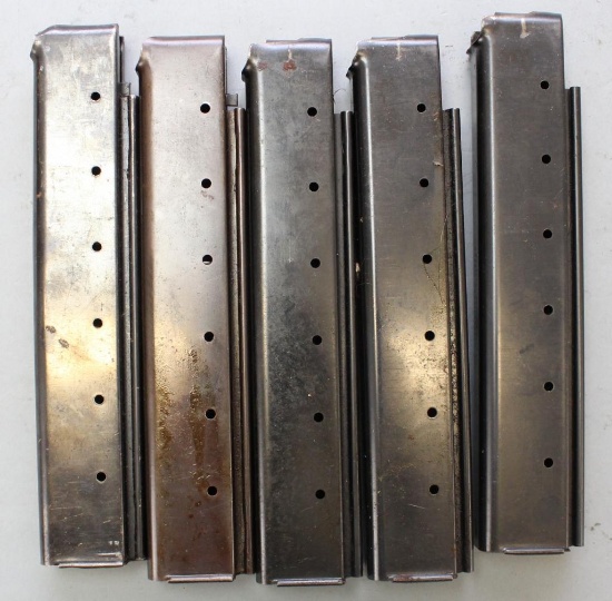 Lot of 5 - 30 round Thompson 45 stick magazines.