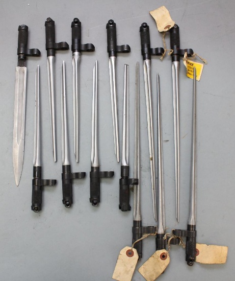Lot of 13 SKS bayonets.
