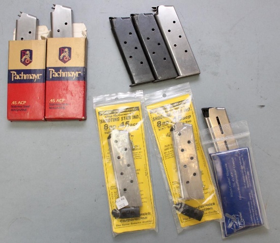 Lot of 8 .45 ACP magazines.