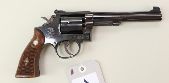 Smith & Wesson Model 14-2 K38 double action revolver.
