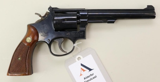 Smith & Wesson K-22 Masterpiece Model 17-3 double action revolver.