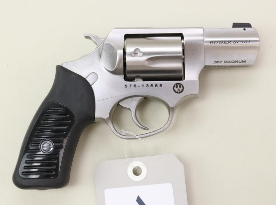 Ruger SP101 double action revolver.