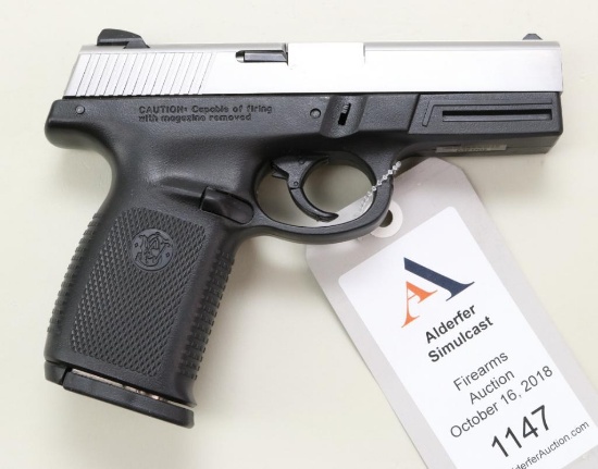 Smith & Wesson SW9VE semi-automatic pistol.