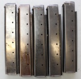 Lot of 5 - 30 round Thompson 45 stick magazines.