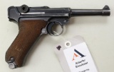 German byf P08 Luger semi-automatic pistol.