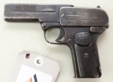 Dreyse Model 1907 semi-automatic pistol.