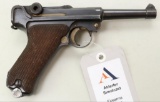 German P08 Luger semi-automatic pistol.