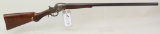 Hopkins & Allen falling block single barrel shotgun.