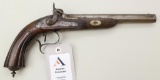 Unmarked French LePage style percussion pistol.