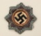 German WWII Cloth German Cross in Gold