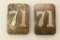 Pair of Cross Belt Plates-71st Regiment