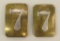 Pair of Cross Belt Plates-7th Regiment