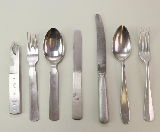 Grouping of German WWII Military Flatware