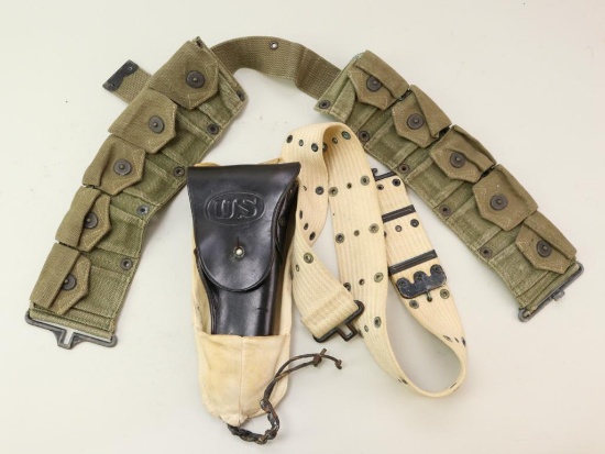 US Korean War Holster and Web Belts