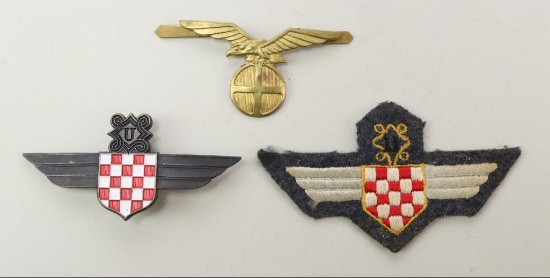Grouping of WWII Axis Insignia
