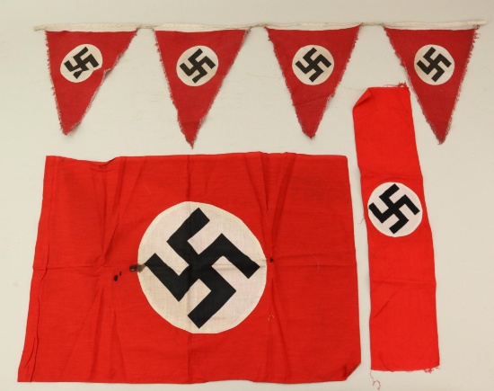 German WWII Flags and Armband
