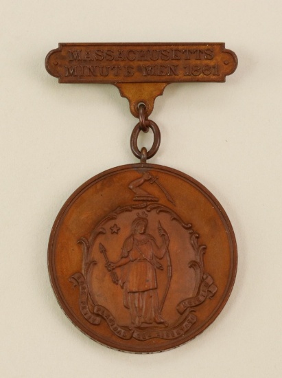 Civil War Massachusetts Minuteman Medal
