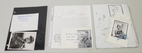 German WWII Knight's Cross Winner Autographs