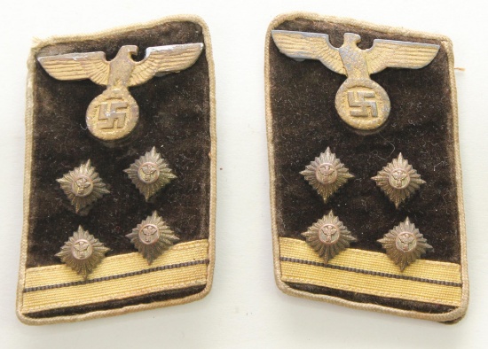 German WWII NSDAP Collar Tabs