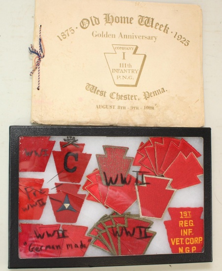 Grouping of US 28th Division Patches