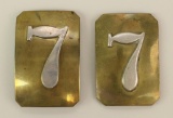 Pair of Cross Belt Plates-7th Regiment