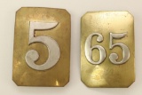 Pair of Cross Belt Plates-5th and 65th Regiment