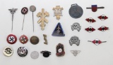 German WWII Organizational Pins and Other Items