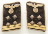German WWII NSDAP Collar Tabs