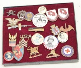 Military Sweetheart, DI, and Other Pins