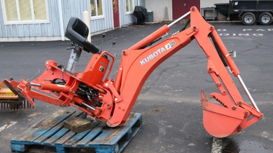 Kubota BH 77 Backhoe Attachment with grabber bucket