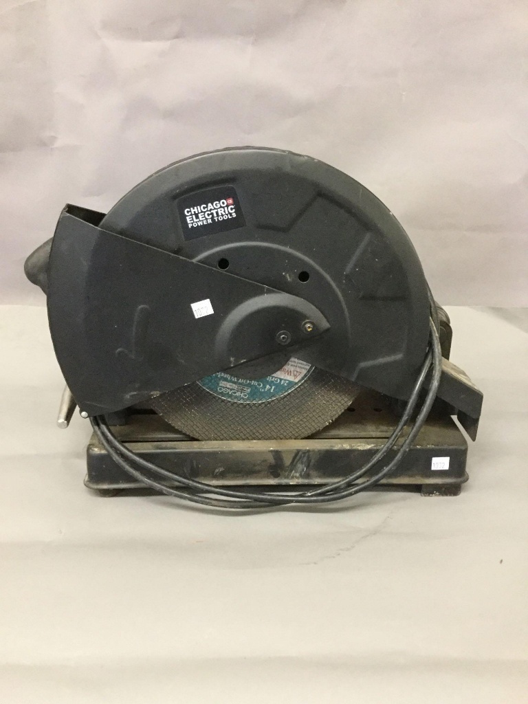 Lot Chicago Electric Cut Off Saw Proxibid Auctions Chicago Electric Cut Off Saw