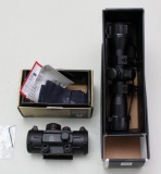 UTG red dot 1x30 tactical, NIB and an AIM 4x32 compact scope.