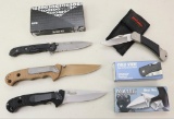 Lot of 6 folding knives and 1 Cold Steel Best Pal.