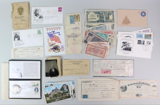 Grouping of 19th and 20th century Ephemera