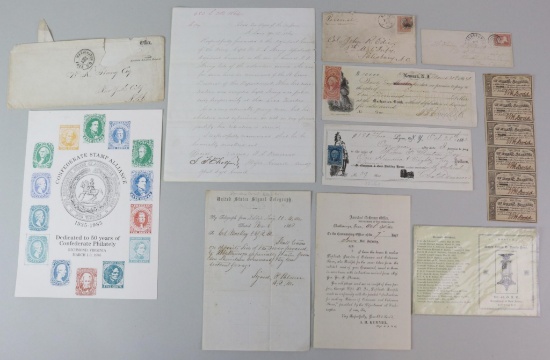 Grouping of Civil War Related Documents and Ephemera